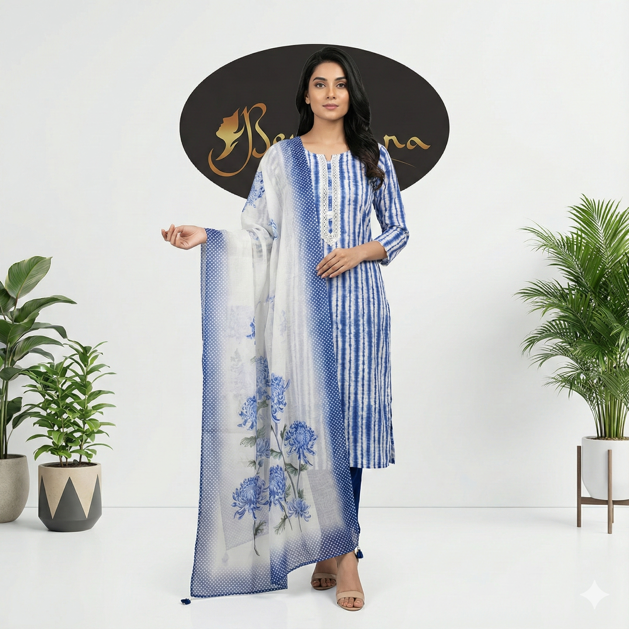 COTTON  SILK CHNADERI-BCA1032