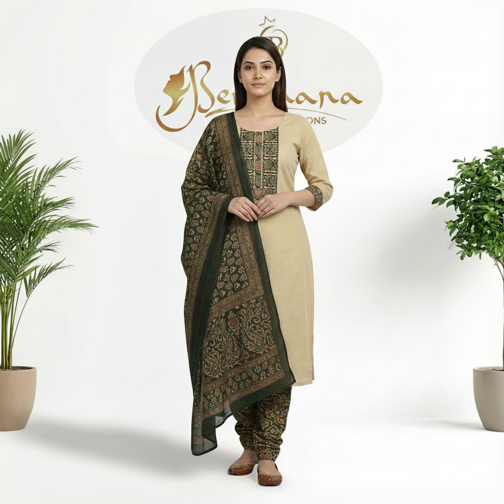 SOFT SILK _AJRAK PRINT -BCA1034